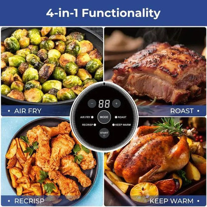 4-in-1 Portable Glass Air Fryer
