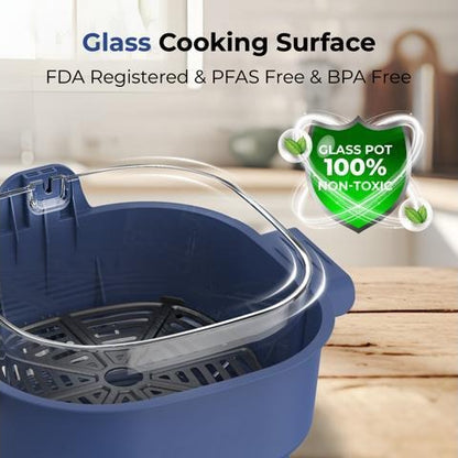 4-in-1 Portable Glass Air Fryer