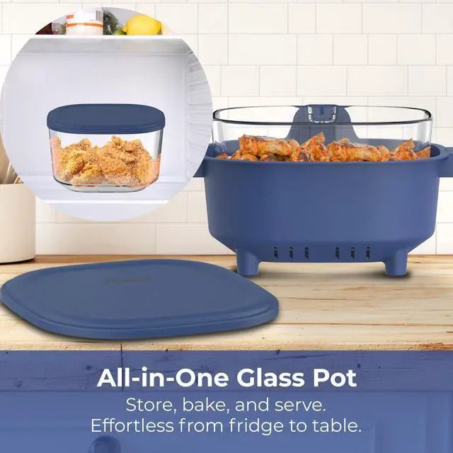 4-in-1 Portable Glass Air Fryer